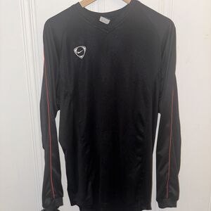 Nike Tiempo DryFit V Neck Long Sleeve Y2K Mens XL Soccer
